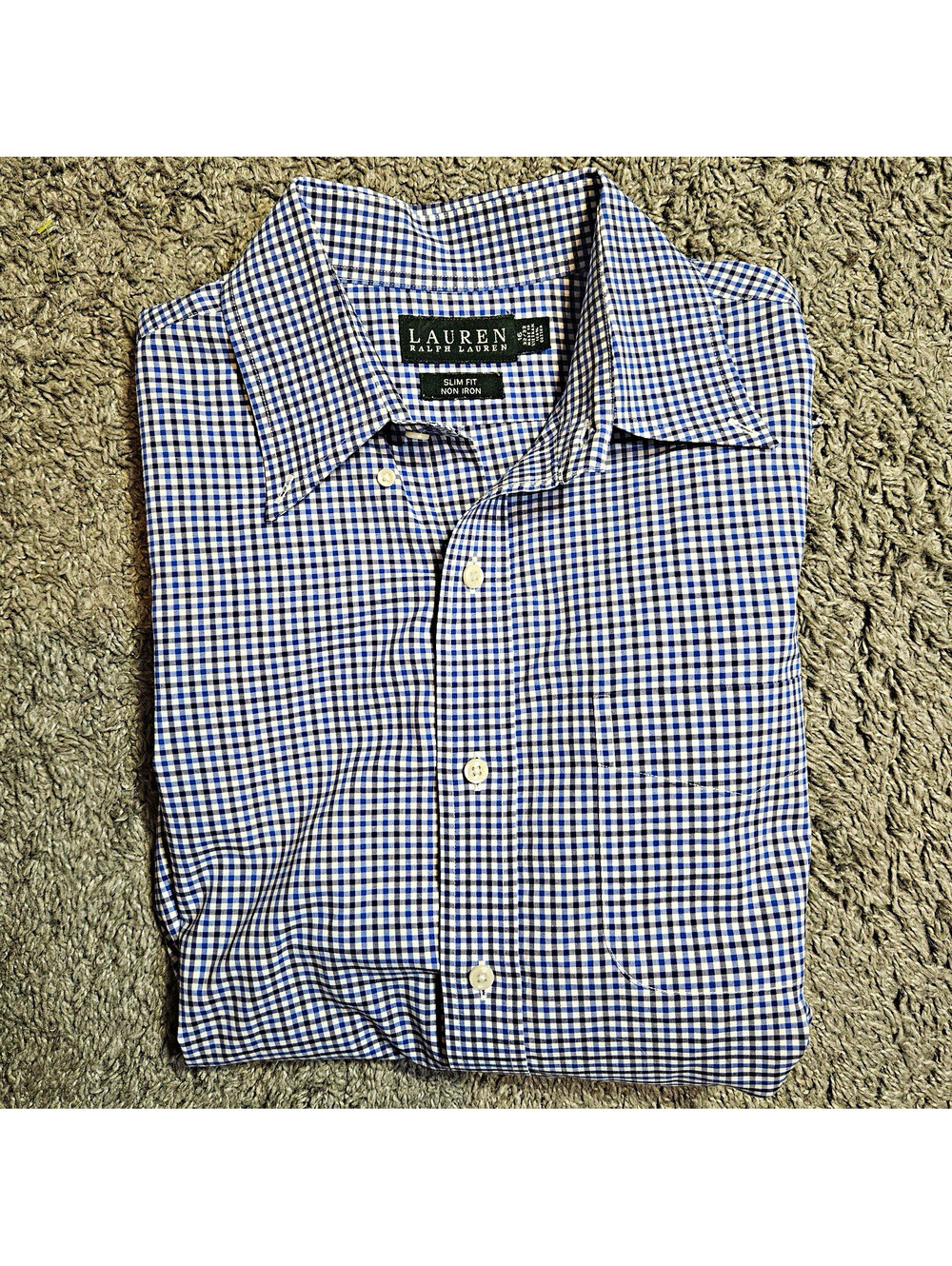 Lauren Ralph Lauren Slim Fit Non-Iron Shirt – 16/32-33 (Large)